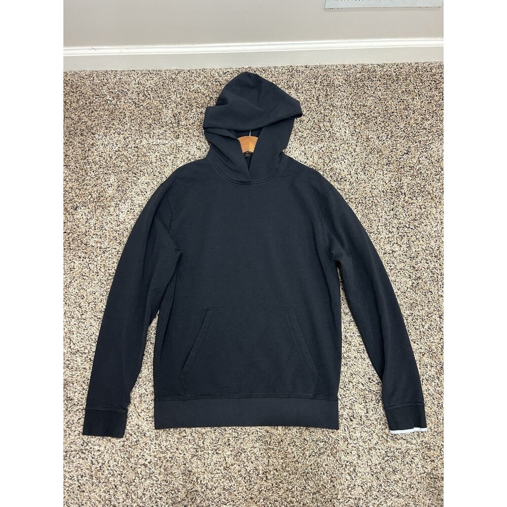 Greyson Hoodie Mens S Black Pullover Long Sleeve Soft Pima Cotton Modal Blend
